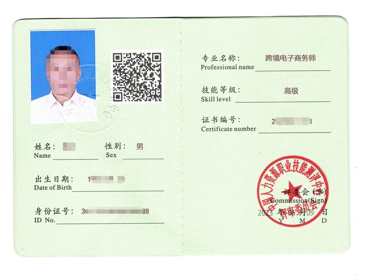跨境電子商務(wù)師 高級(jí) 個(gè)人證書(shū) 職業(yè)技能證書(shū) 一對(duì)一服務(wù)